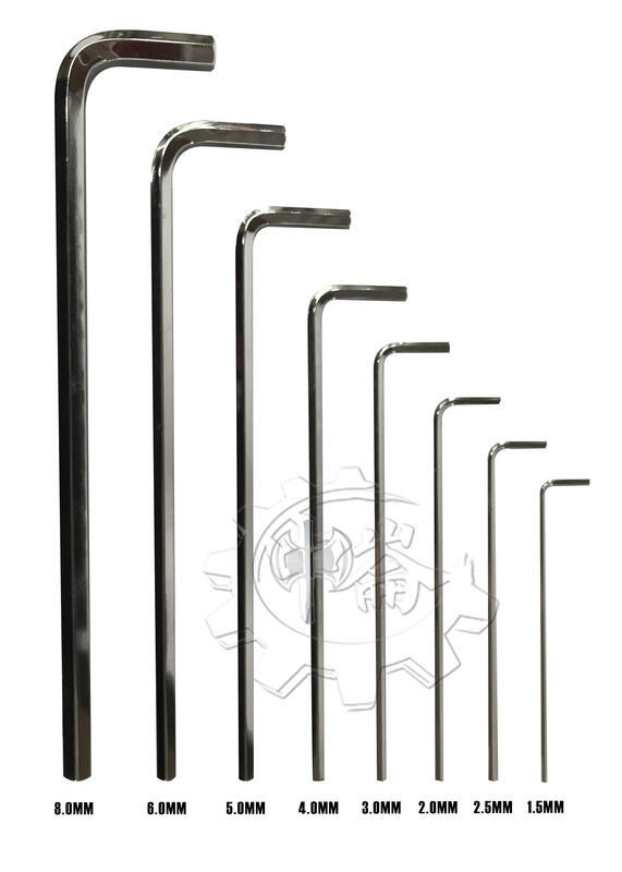 ＊中崙五金【附發票】T-REX 六角板手（單支出售 8mm ~ 1.5mm） L型六角板手 特殊合金鋼 堅固耐用