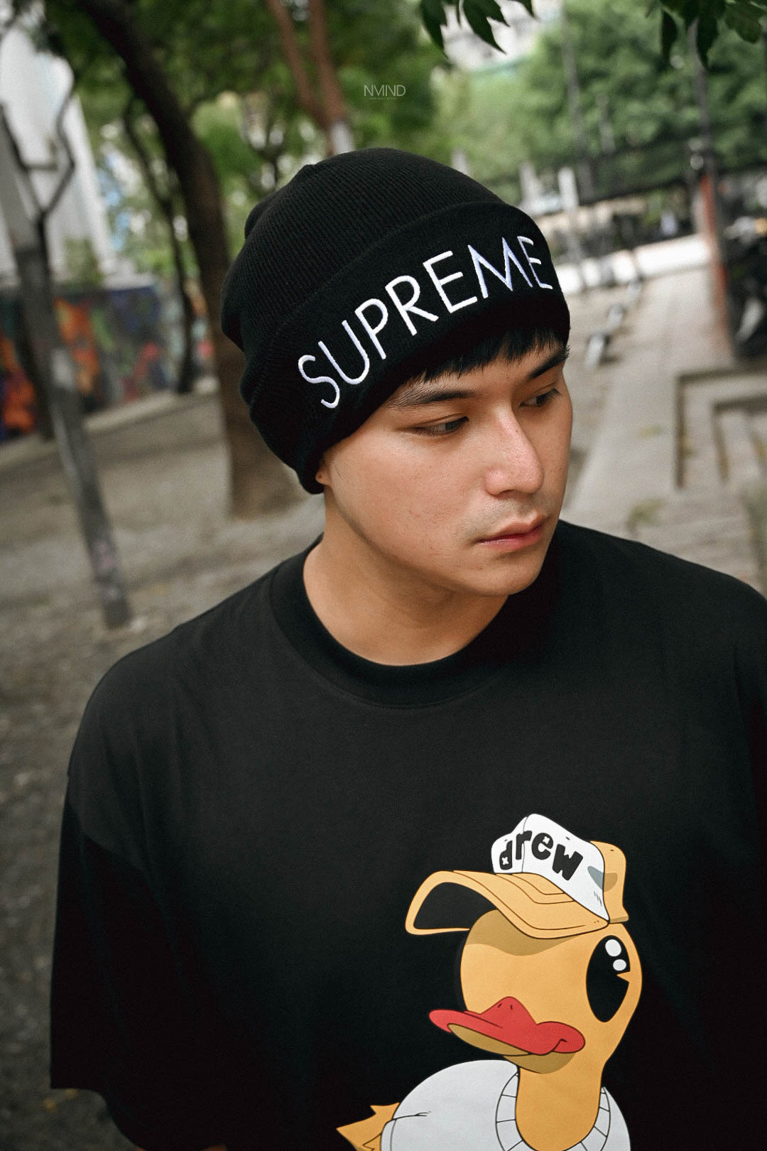 <快速出貨>SUPREME 刺繡字體毛帽 咖啡