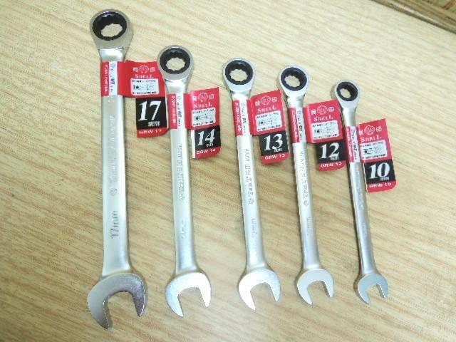 ＊中崙五金【附發票】日本貝印 12mm*長171mm 高扭力梅開板手 梅花棘輪板手 六角板手 特殊合金鋼