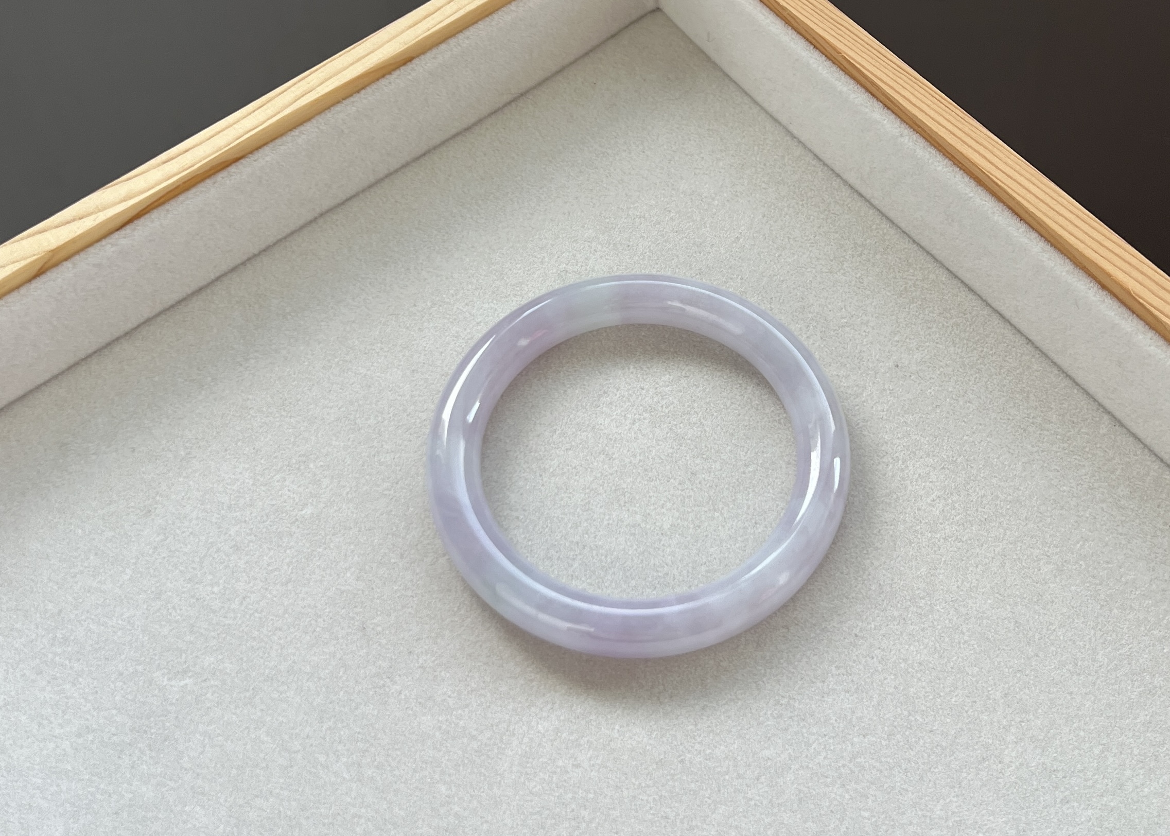 櫻花粉紫圓條翡翠