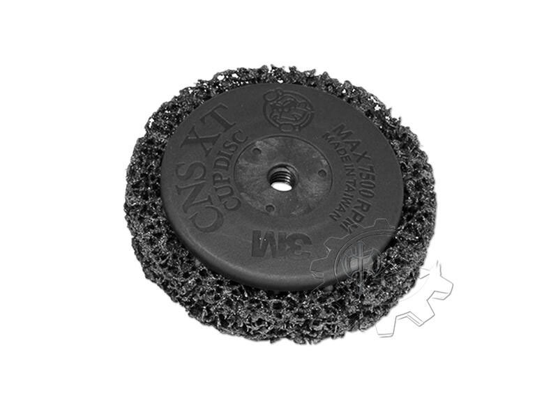 ＊中崙五金【附發票】3M黑金剛研磨片 ( 螺牙M10*1.5 / 無牙內孔16mm )不織布研磨盤/黑輪 除鐵鏽去油漆