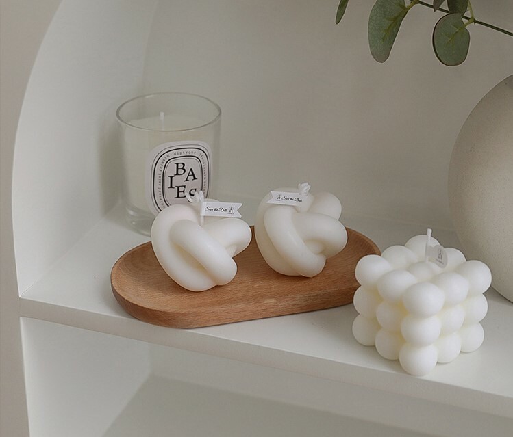 《1423》馬卡龍扭結香薰蠟燭