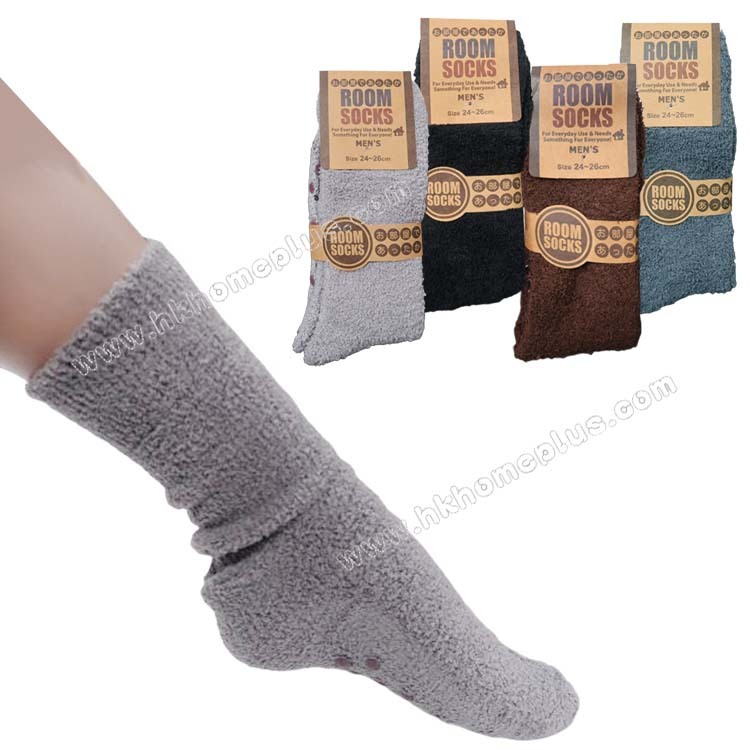 4對裝 Room Socks: 大人絨毛保暖防滑長襪