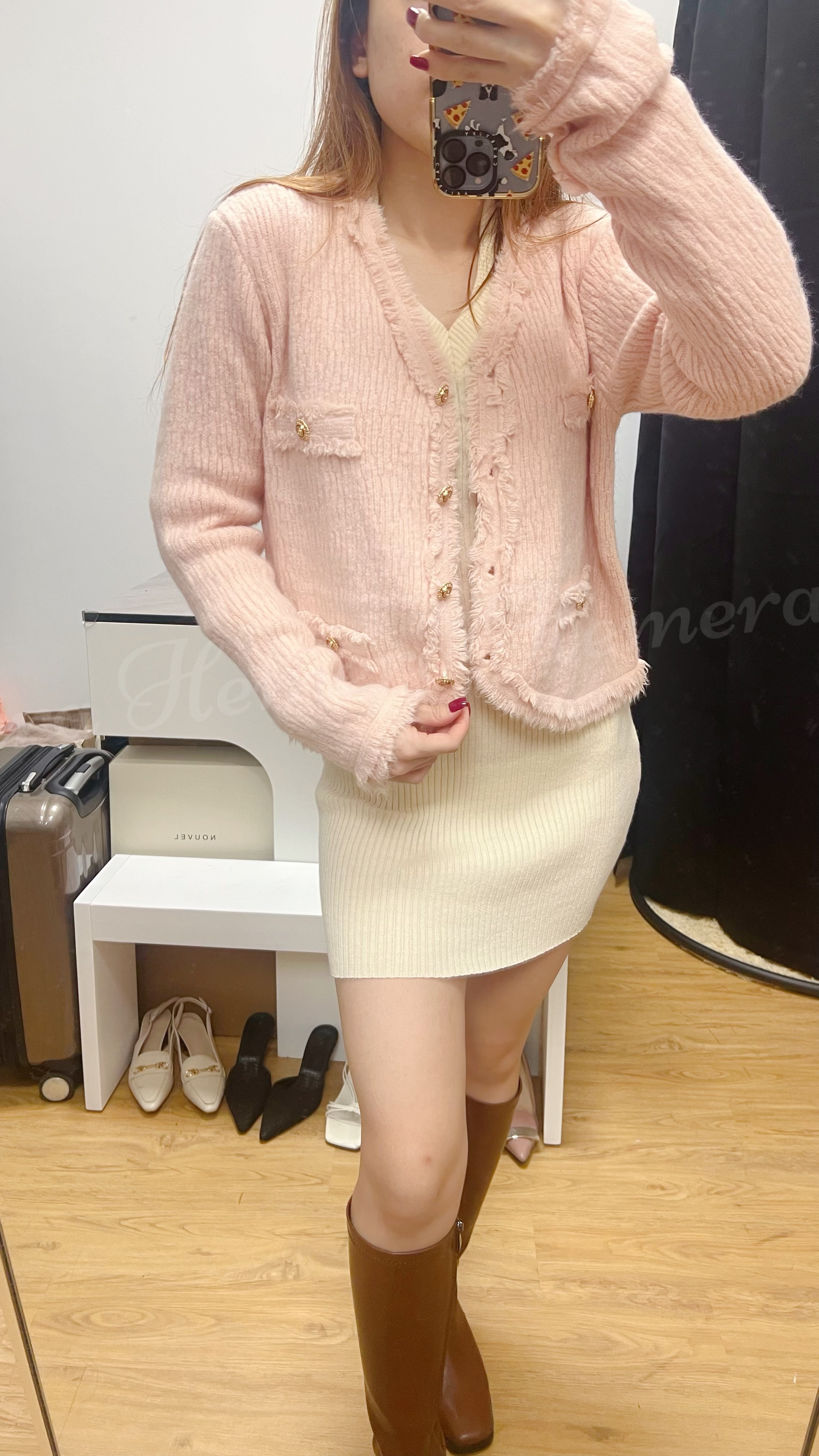 IN STOCK: JK22W1228 小香溫柔顯瘦外套