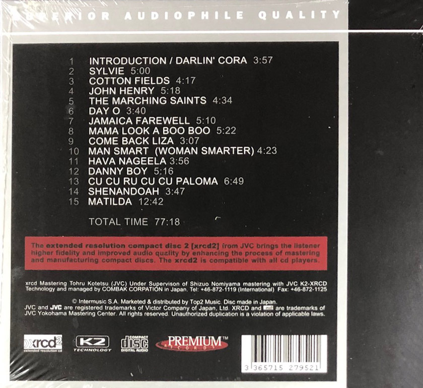 HARRY BELAFONTE-AT CARNEGIE HALL (XRCD)