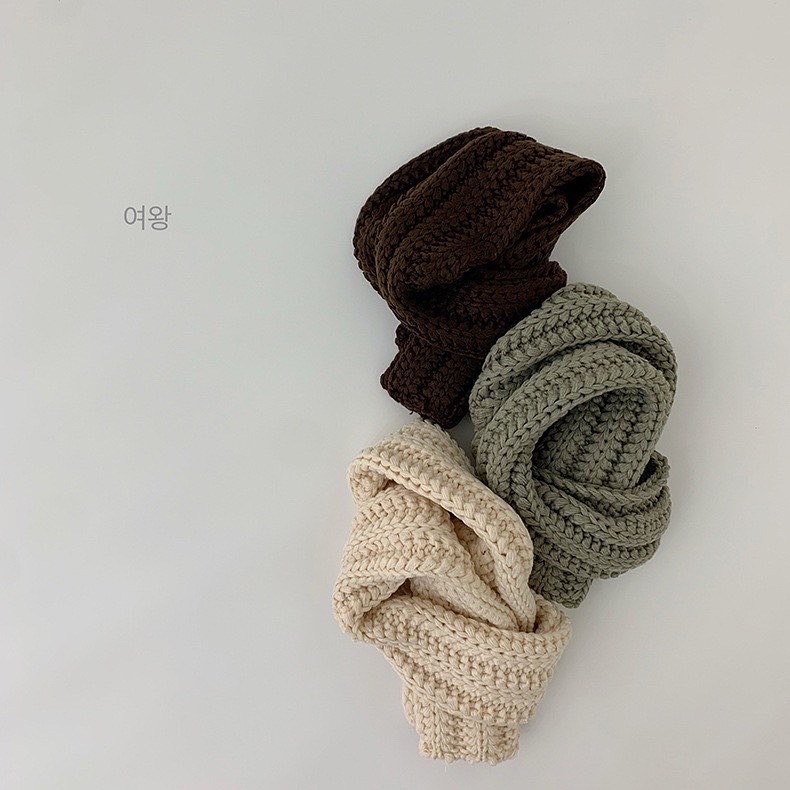 愛了愛了大地色麻花圍巾