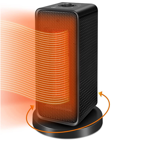 Japan AKI household vertical shaking head temperature control mute heater heater with overheating protection electric heater PTC heater (A0057)