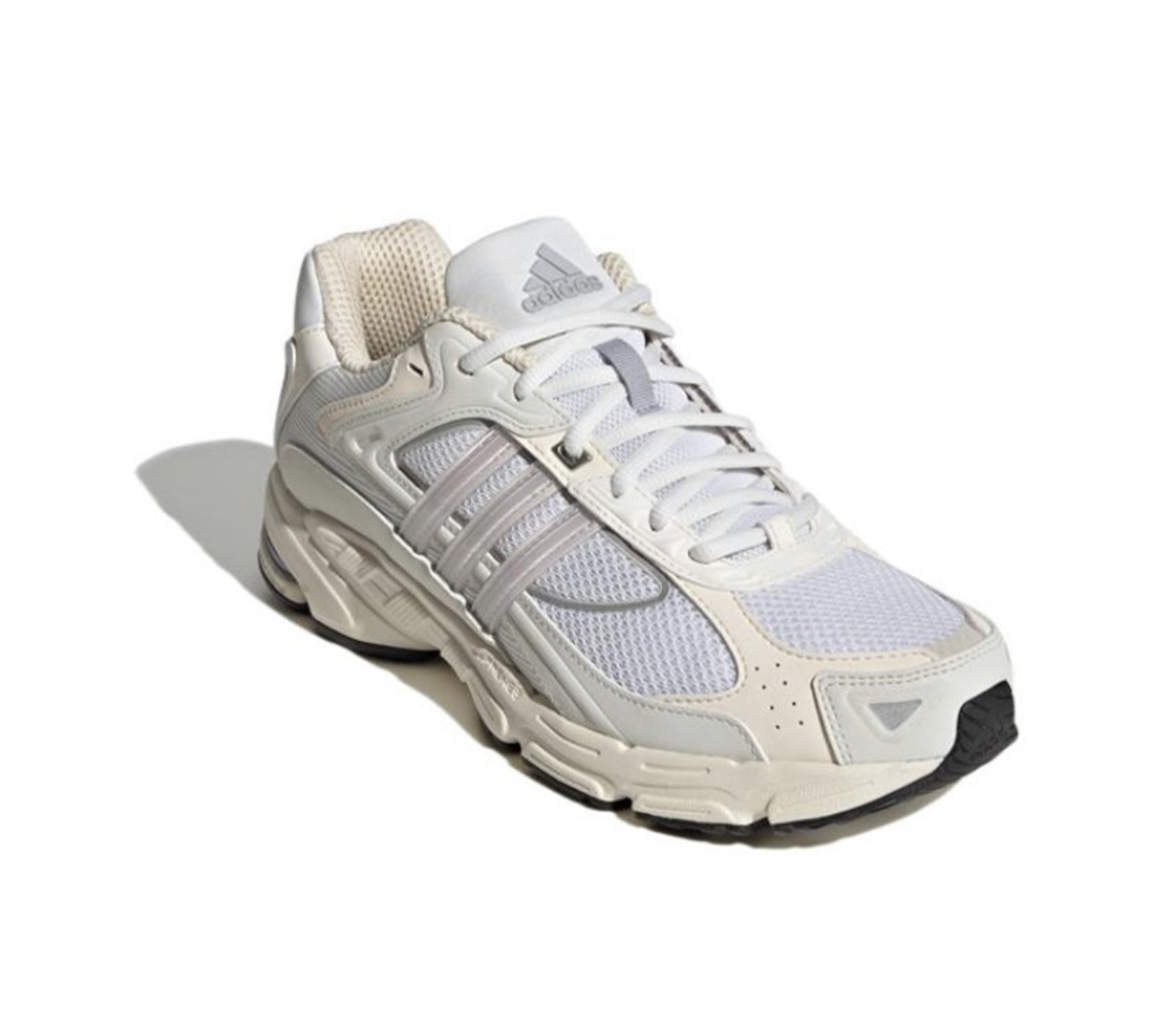 ADIDAS 白色 奶油 復古 拼接 網布 奶油底 三葉草 男女 GY2014 Dec Lu