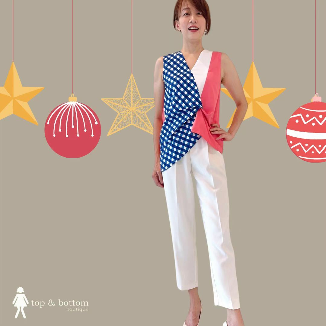 CHECKED DETAILED BLOUSE