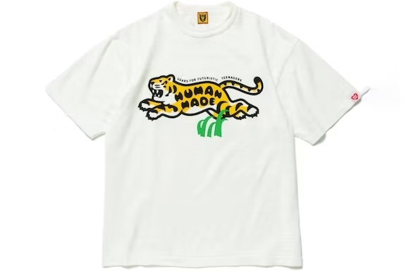 Human Made Tiger Graphic #01 T-Shirt White (HM24TE001)