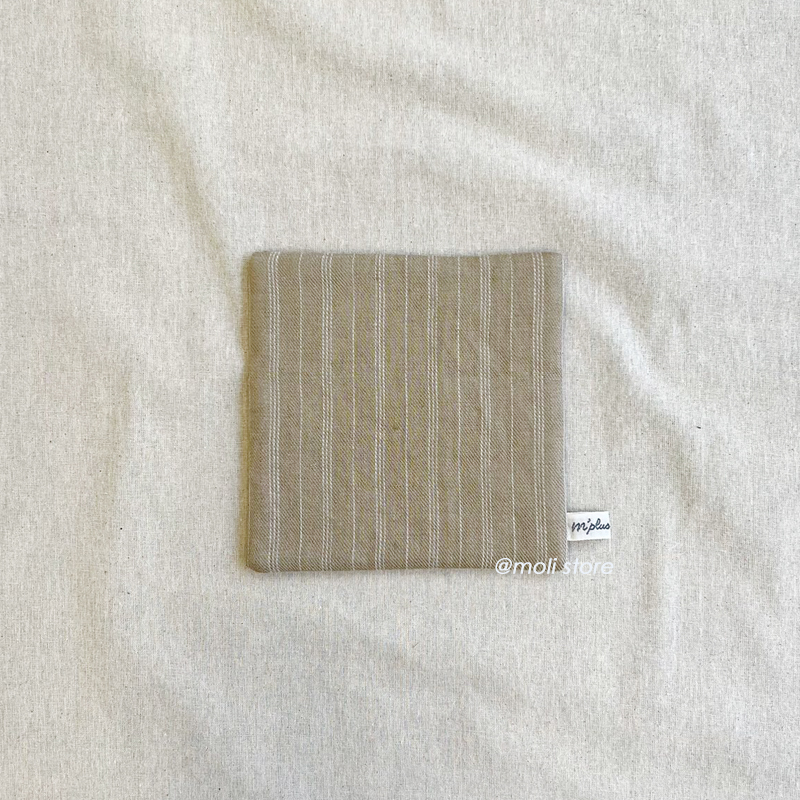 linen Teapot Mat Stripe beige｜studio m'