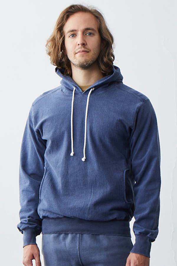 Good On - 厚磅口袋帽T / 海軍藍