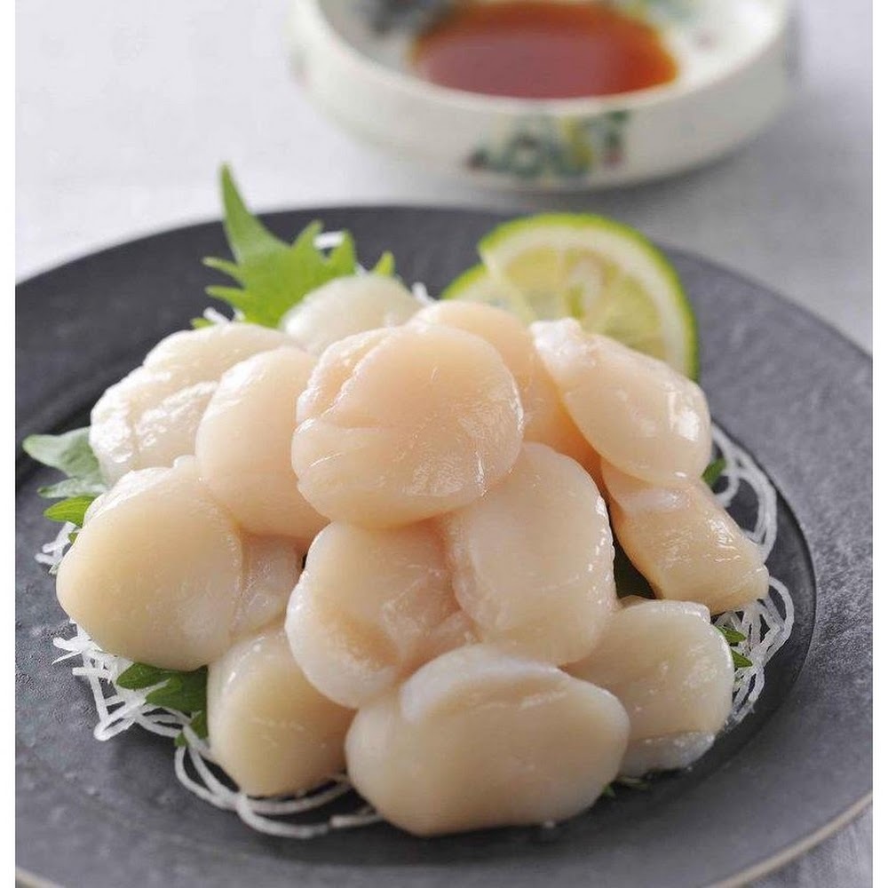 鮮刺身帆立貝肉 (帶子肉) -- 每盒(北海道産)