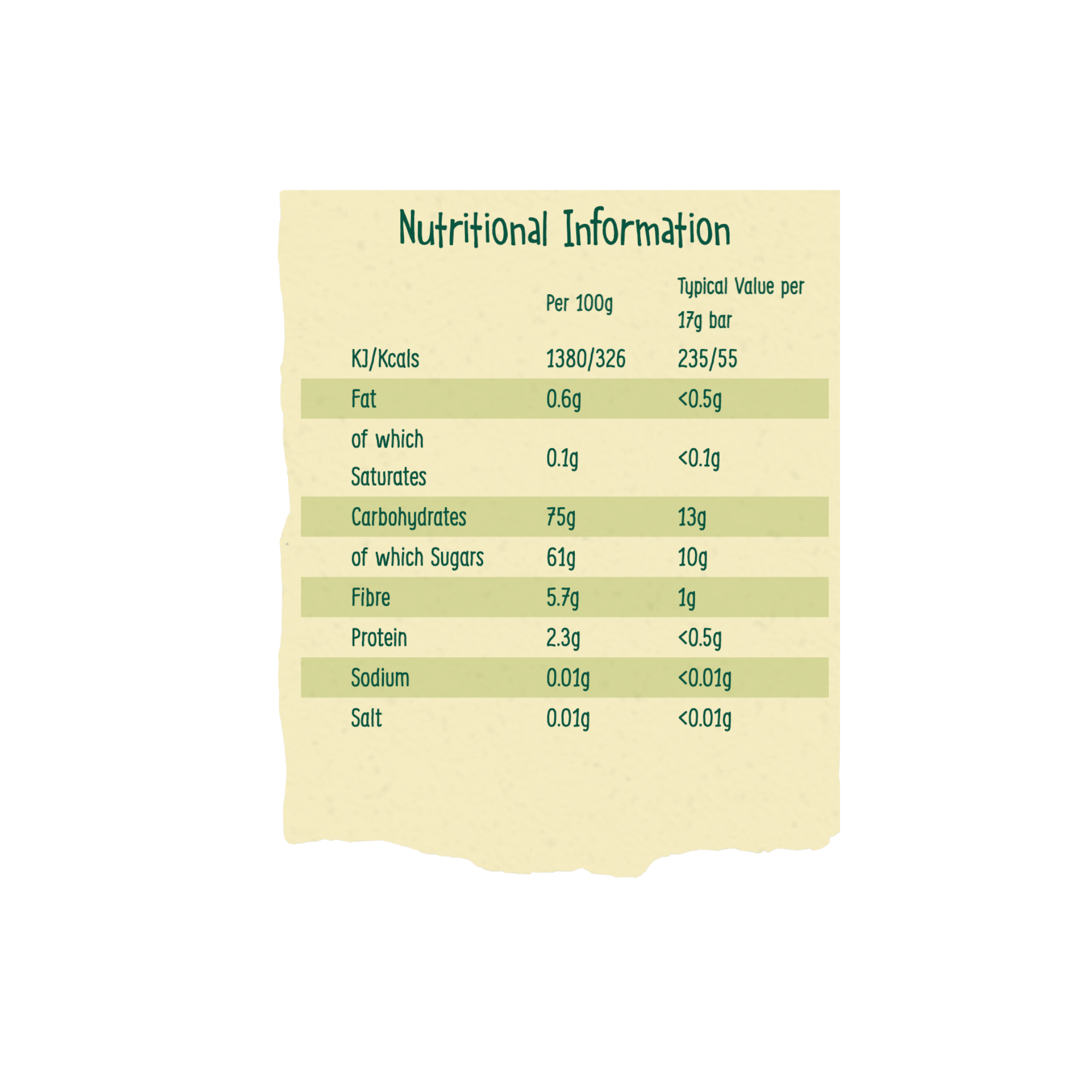 Organix Apple & Date Fruit bar (6 x 17g) (92336)