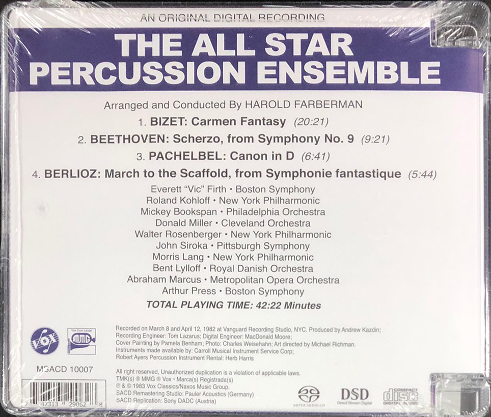 ALL STAR PERCUSSION ENSEMBLE (SACD)