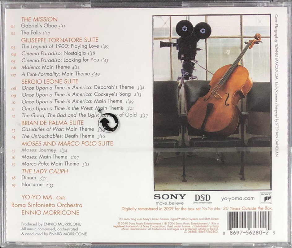 YO YO MA 馬友友 -PLAYS ENNIO MORRICONE (REMASTERED) DSD
