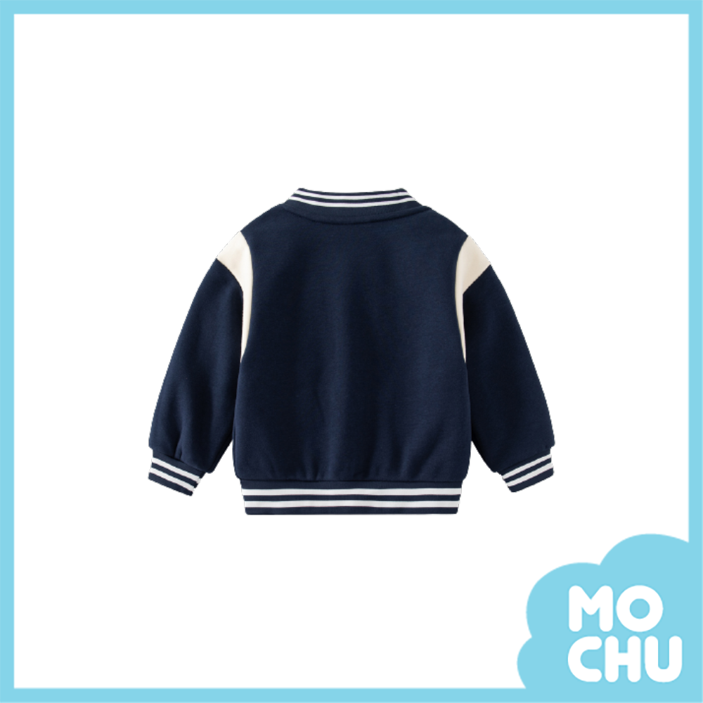 字母R加絨棒球外套