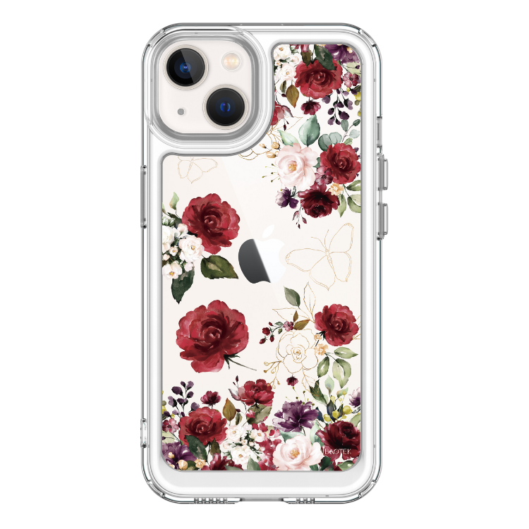 iPhone 13-15系列 手機防摔殼皇室花園