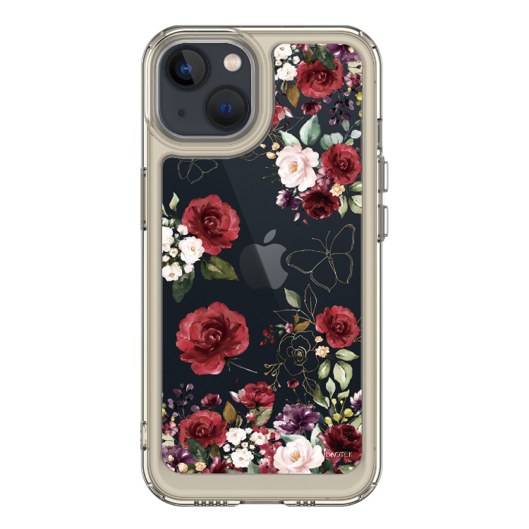 iPhone 13-15系列 手機防摔殼皇室花園