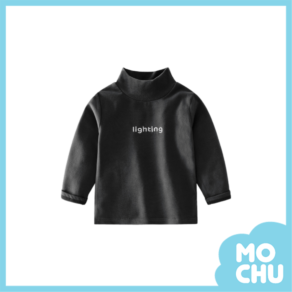 刺繡字母高領打底衫(三色)