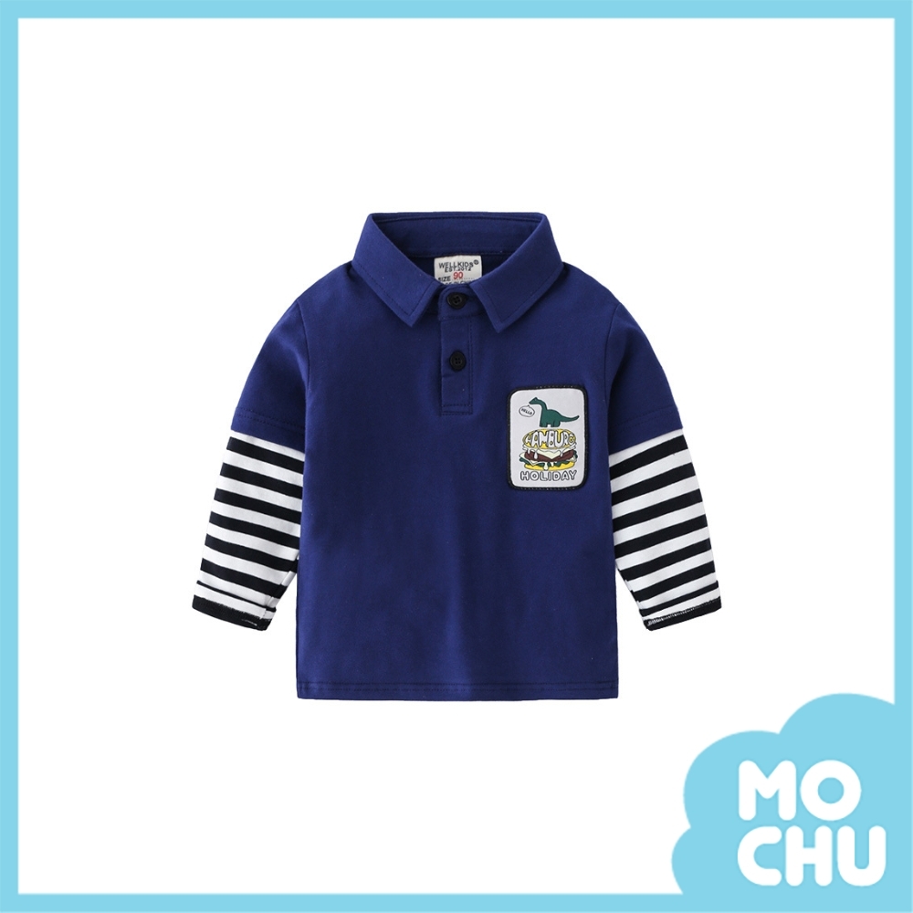 恐龍漢堡條紋衛衣(兩色)