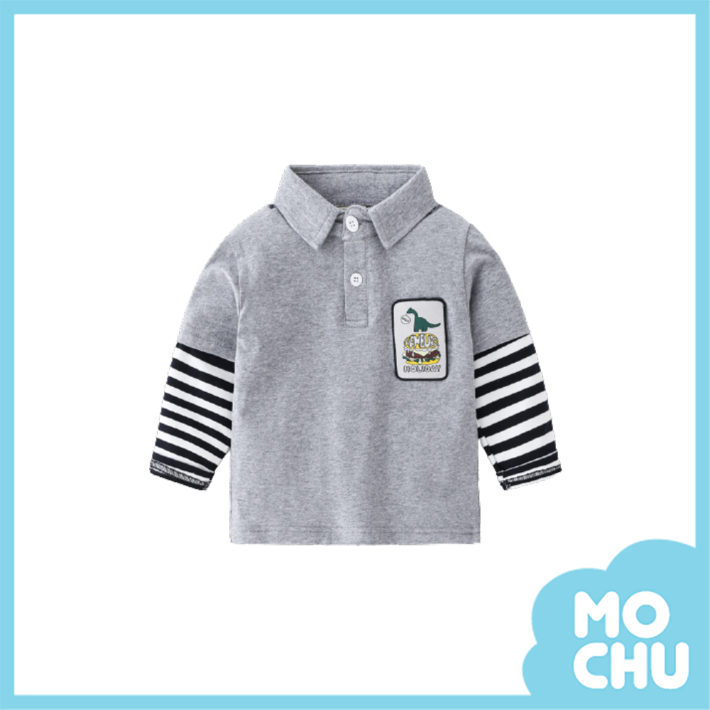 恐龍漢堡條紋衛衣(兩色)