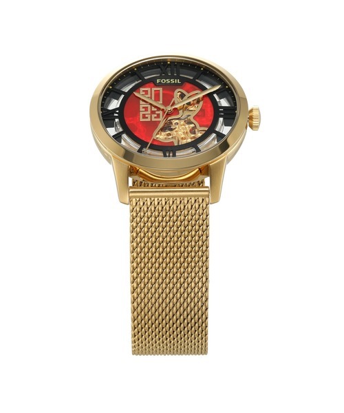 萬年鐘錶 - Fossil   限量發行兔年紀念款透視機械男錶  ME3240  錶徑44MM