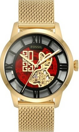 萬年鐘錶 - Fossil   限量發行兔年紀念款透視機械男錶  ME3240  錶徑44MM