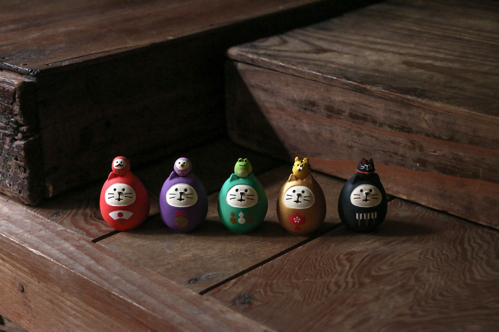 Decole 福運 貓咪達摩