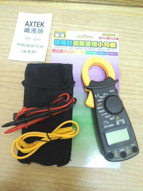 ＊中崙五金【附發票】鐵漢牌 檢相計自動量程小勾表 數位電錶 鉤錶 錯量檔位不燒毀 DS-3266A