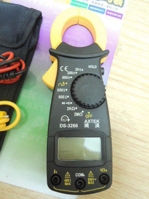＊中崙五金【附發票】鐵漢牌 檢相計自動量程小勾表 數位電錶 鉤錶 錯量檔位不燒毀 DS-3266A