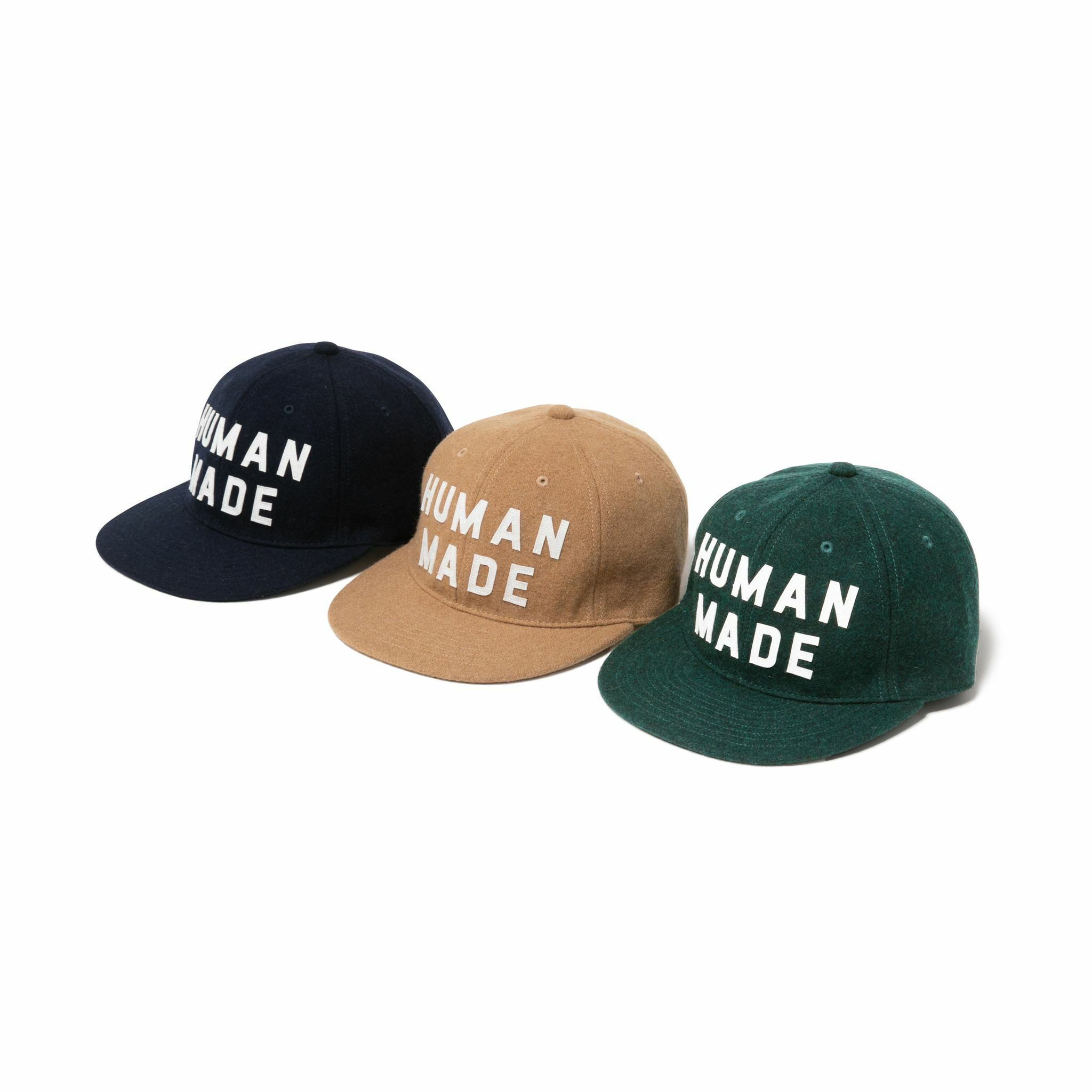 Human Made 6 Panel Wool Cap Logo FW22 Green – OALLERY