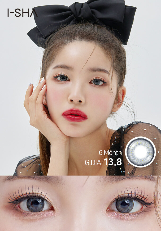 I-SHA Flex I 1 year Silky Gray 每年拋棄型彩妝隱形眼鏡｜每盒1片