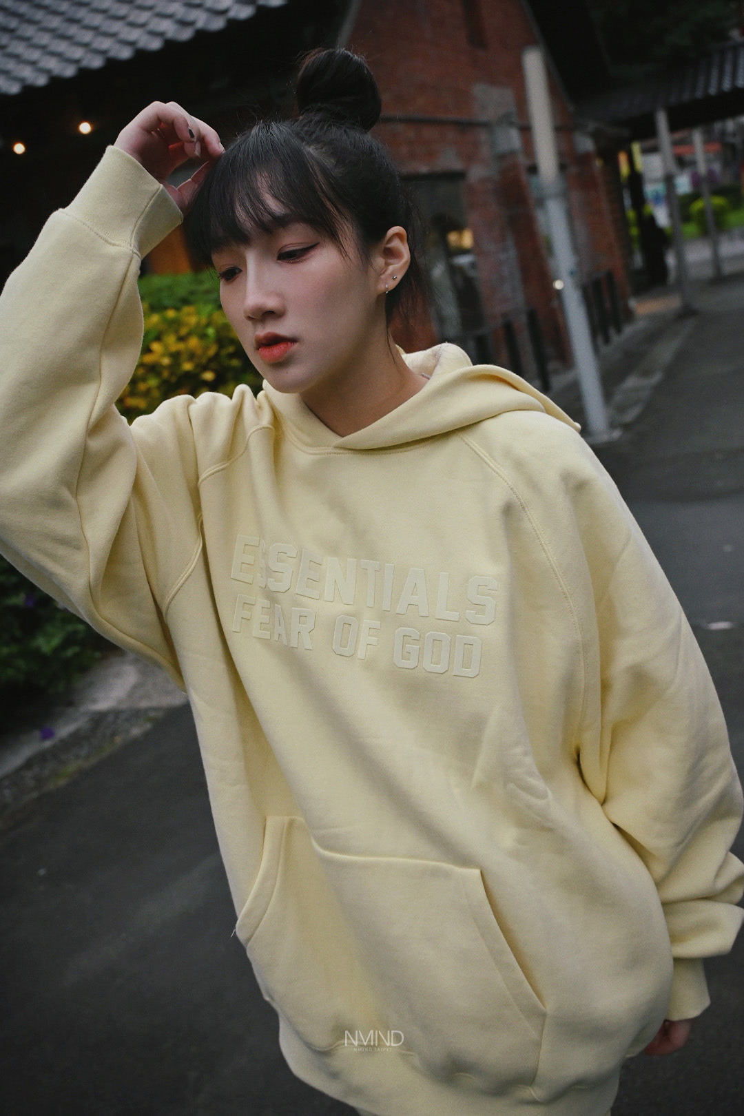 <線上SALE❤️‍🔥>ESSENTIALS 帽TEE 檸檬黃