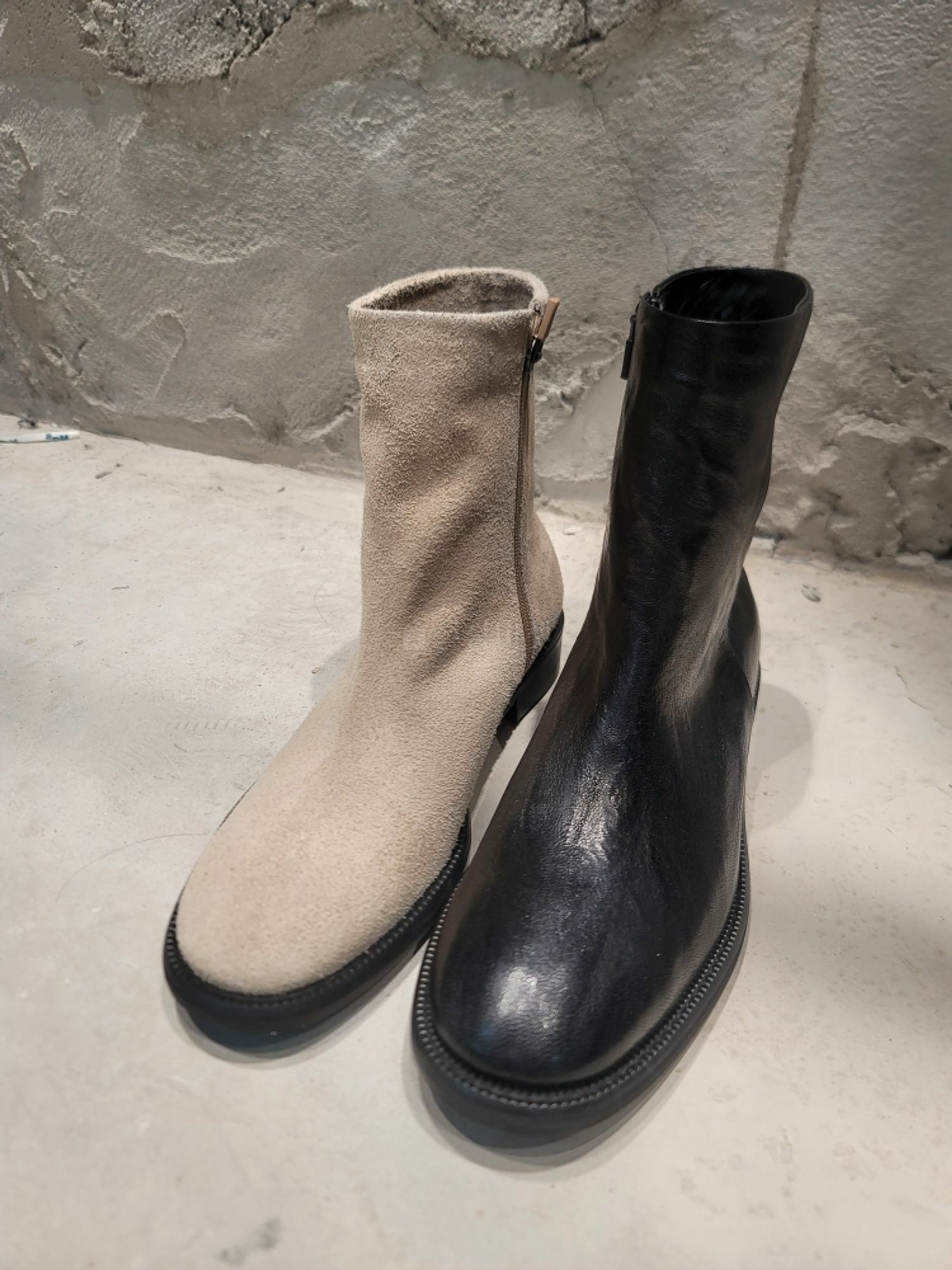 絨面革/布法羅皮革短筒靴