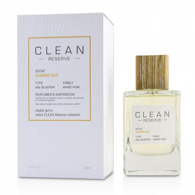 Clean 私藏系列麂皮沉香(烏木)中性濃香水 100ml (Barcode: 874034007430)