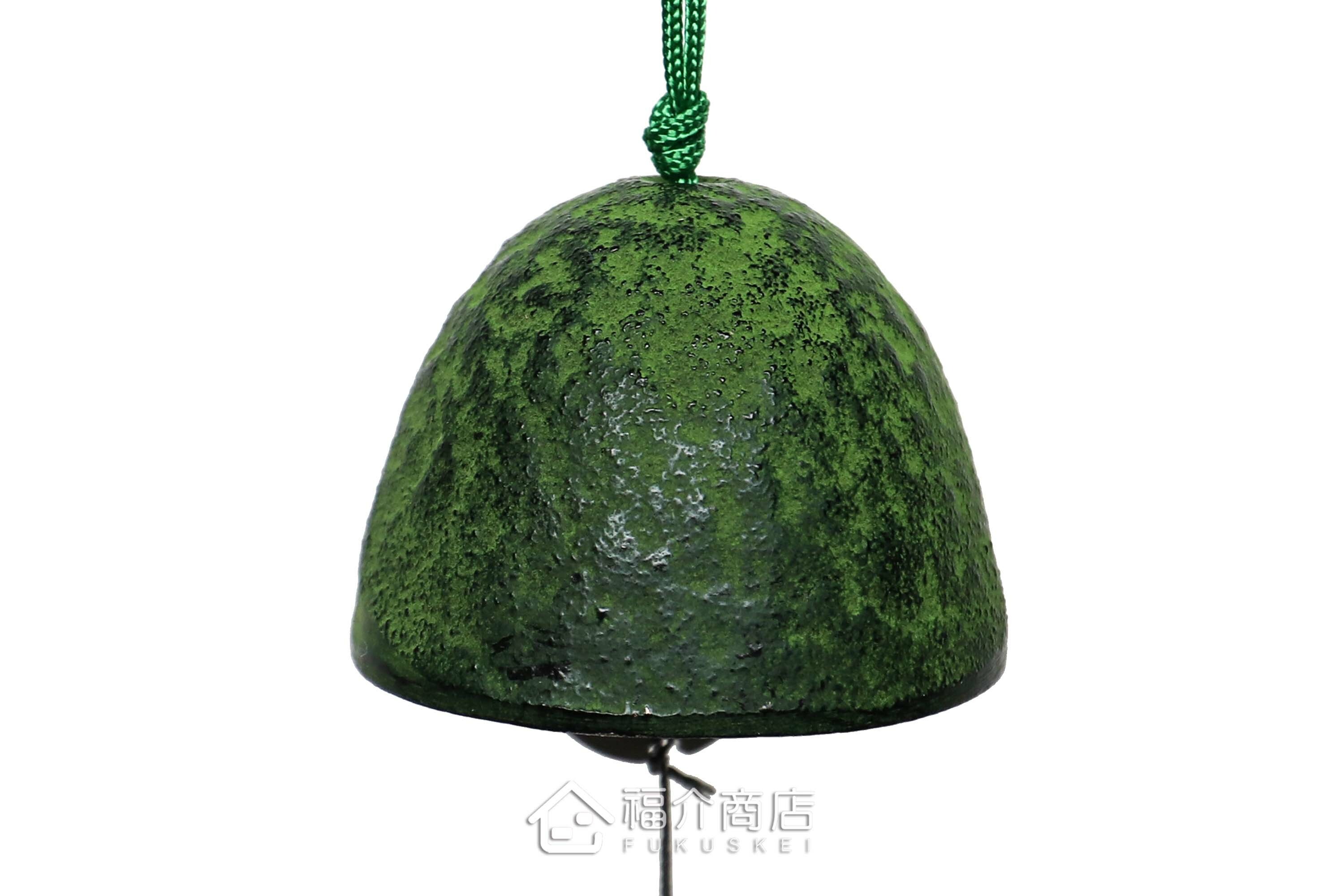 鑄鐵材質的綠色風鈴