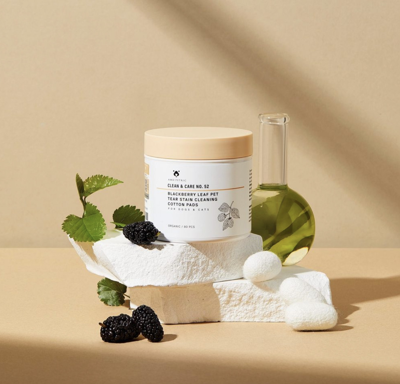 【Amo Petric 】黑莓葉淚痕擦拭棉片