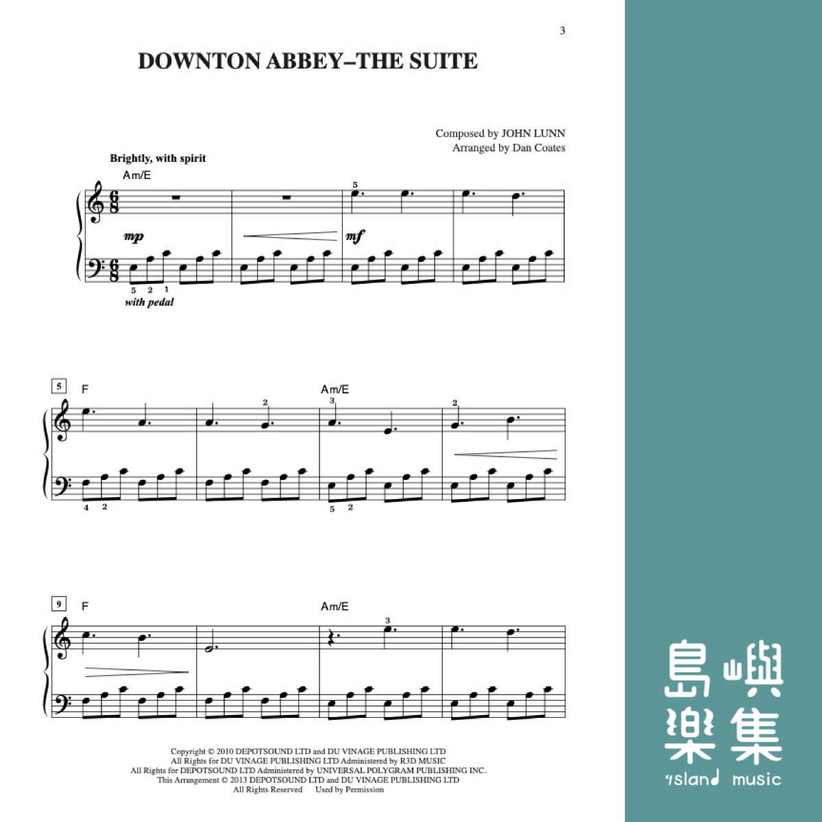 DOWNTON ABBEY THE SUITE/EASY PIANO