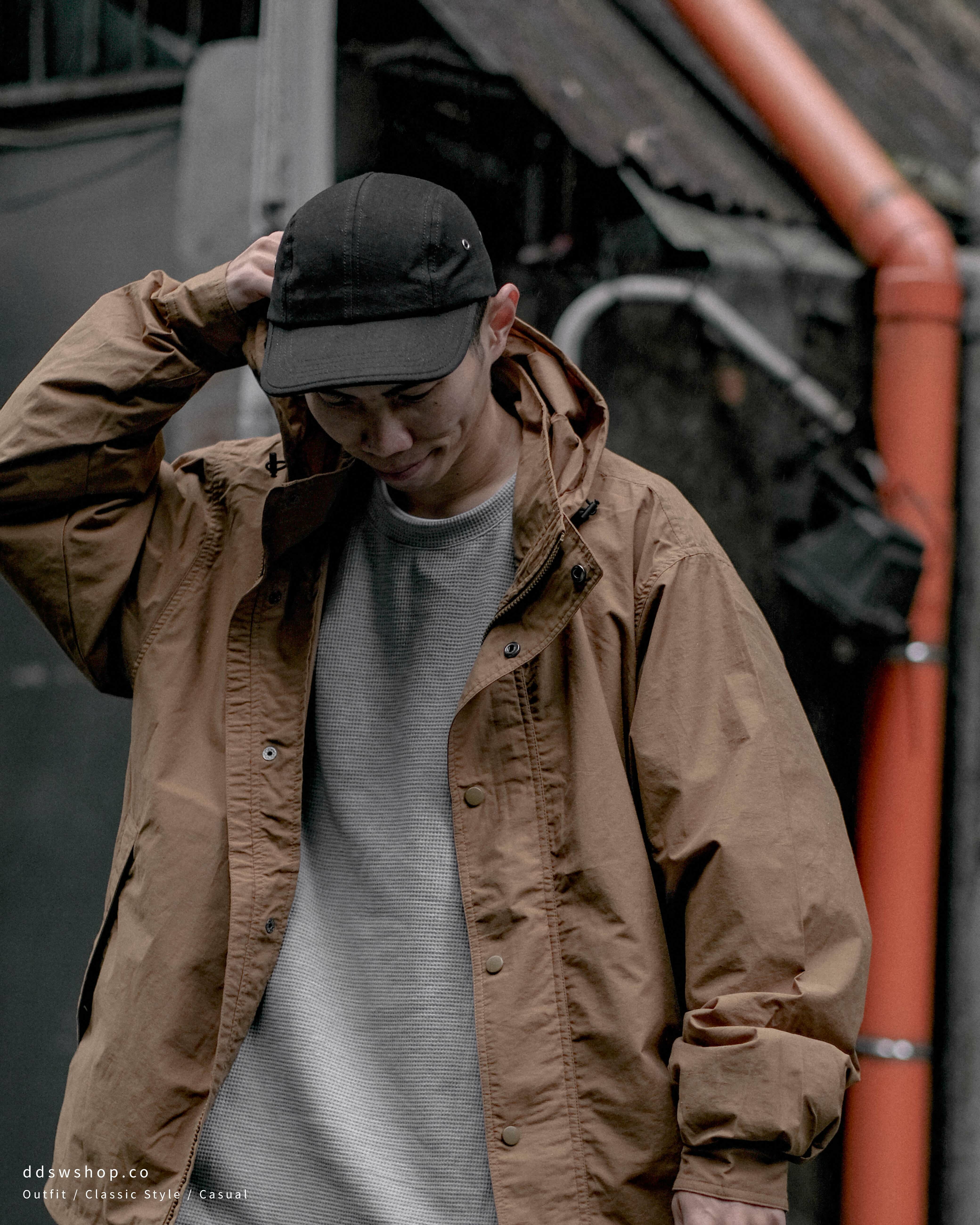 United Athle A/W UA 外套 機能風衣夾克 連帽(可收納) 立領 拉鍊 排扣 黑 卡其 橄欖綠 狼棕