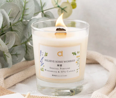 愛創造 - 木芯乳液蠟燭(210G)