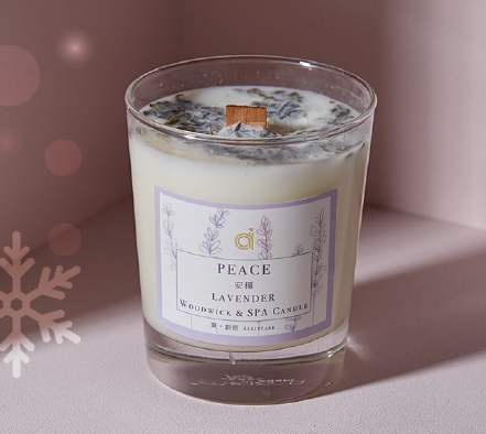 愛創造 - 木芯乳液蠟燭(210G)