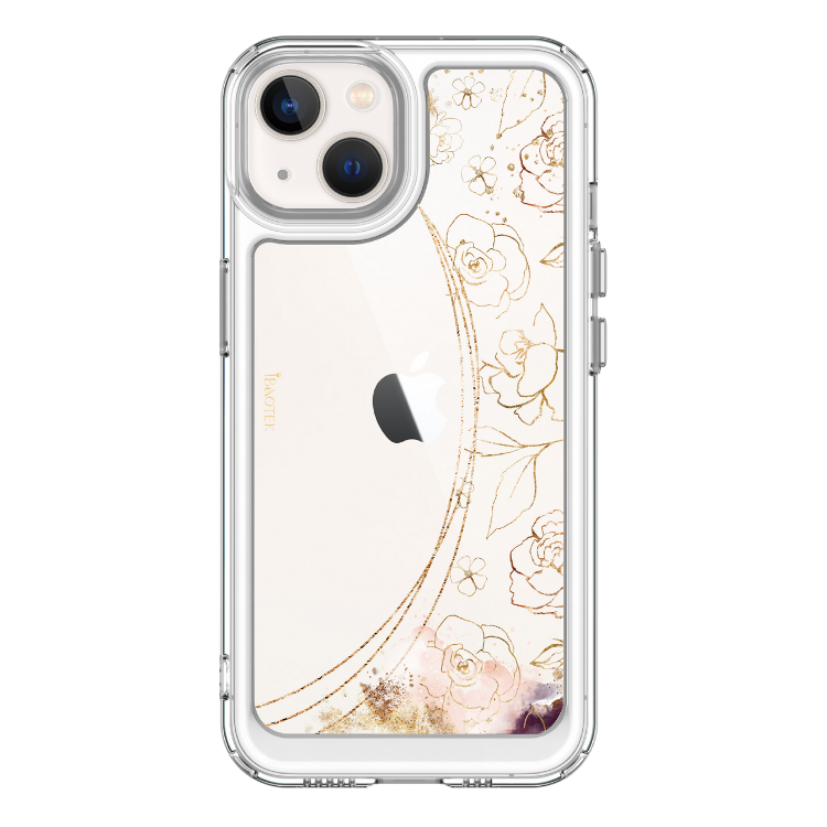 iPhone 13-15系列 手機防摔殼金色浪漫