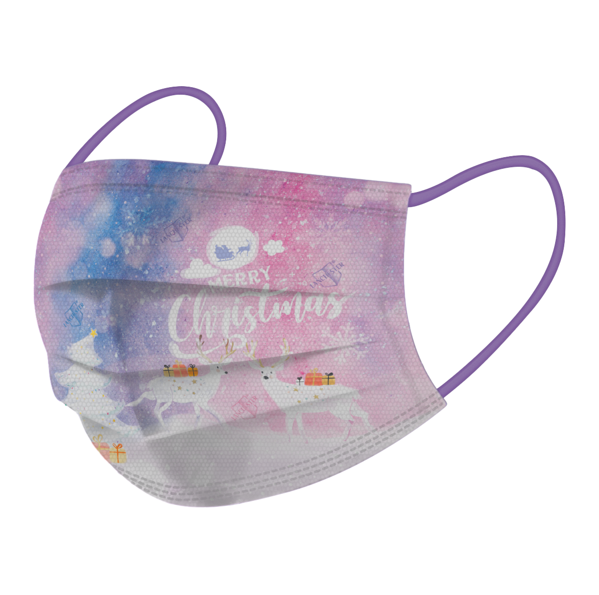 【迷人聖誕系列】【三盒優惠裝】Lanchester 成人三層防護口罩#十片#獨立包裝(多項證書認證/信心保證)