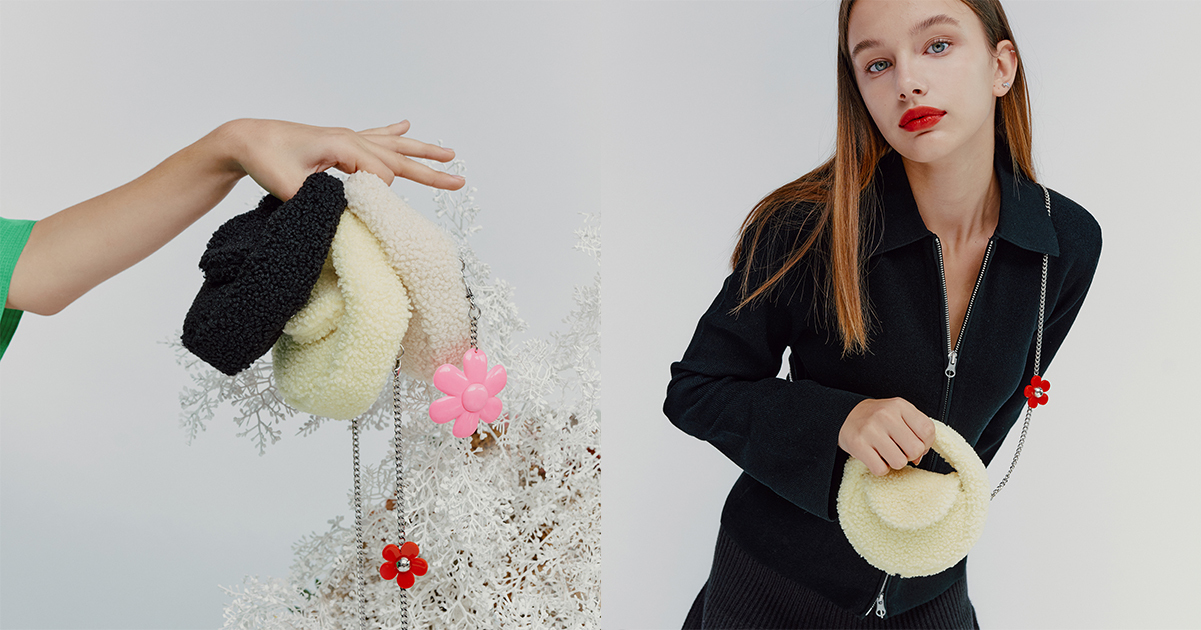 冬天毛絨絨穿搭 時髦毛絨小癈包 - SAMO ONDOH 韓國設計師包包品牌