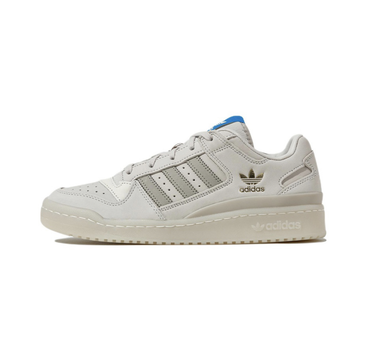 adidas男鞋 運動鞋 三葉草 FORUM LOW CL 米白 HQ1506 Dec lu