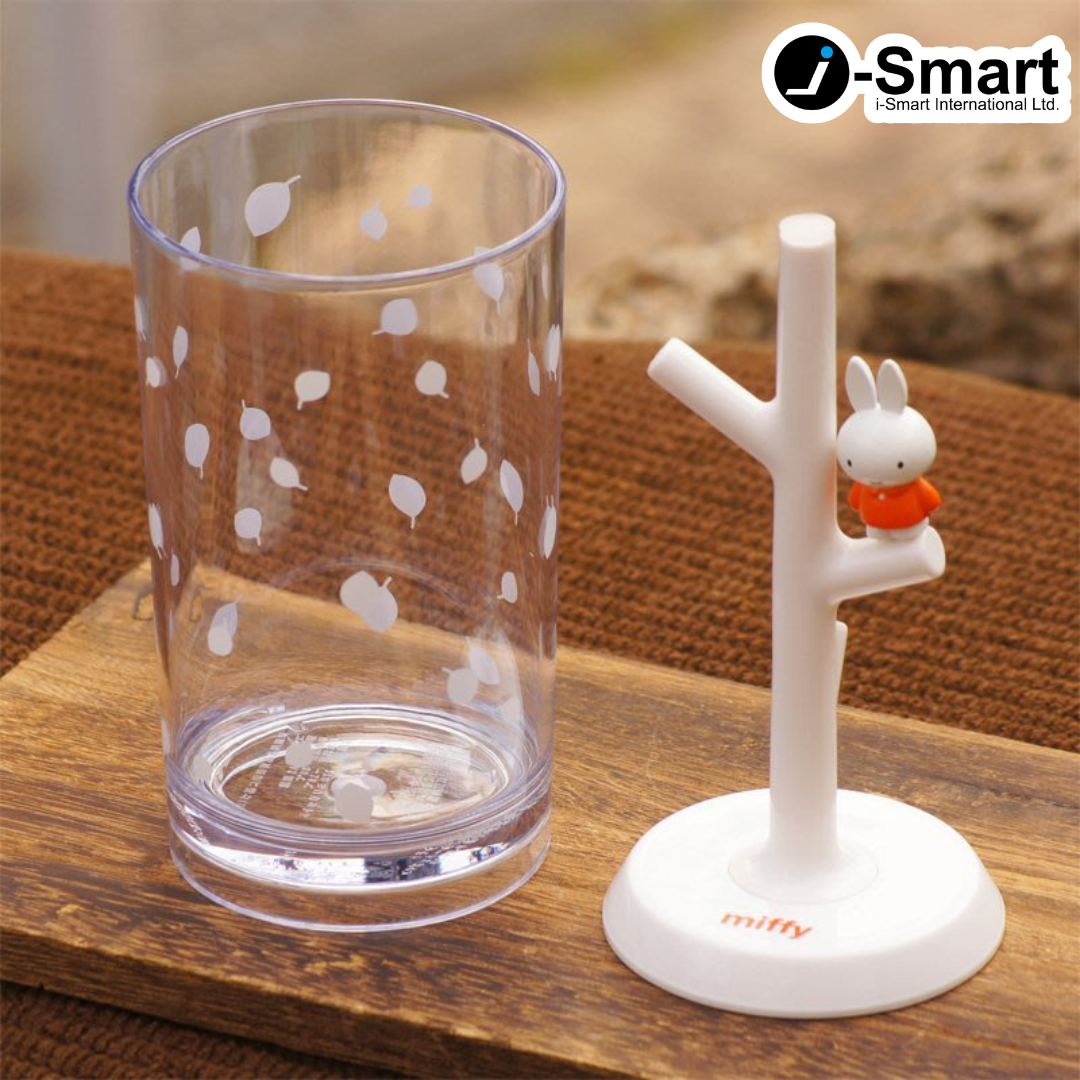 Hashy-漱口杯連杯架-紅色Miffy