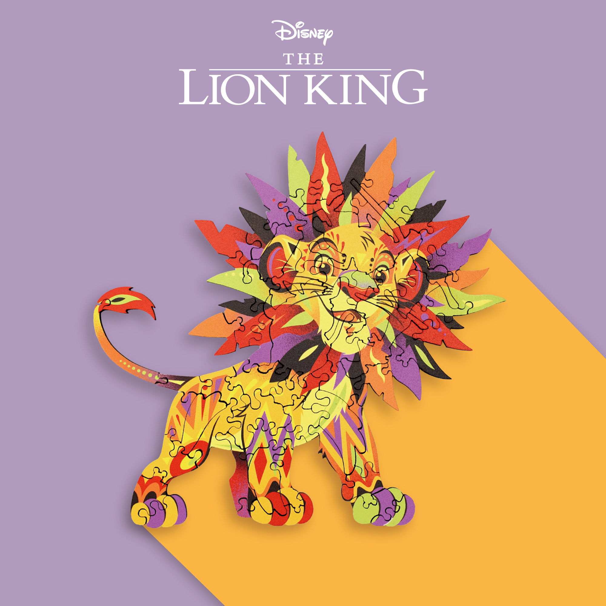 迪士尼圖騰木拼-辛巴 Disney Totem Wooden Puzzle - Simba