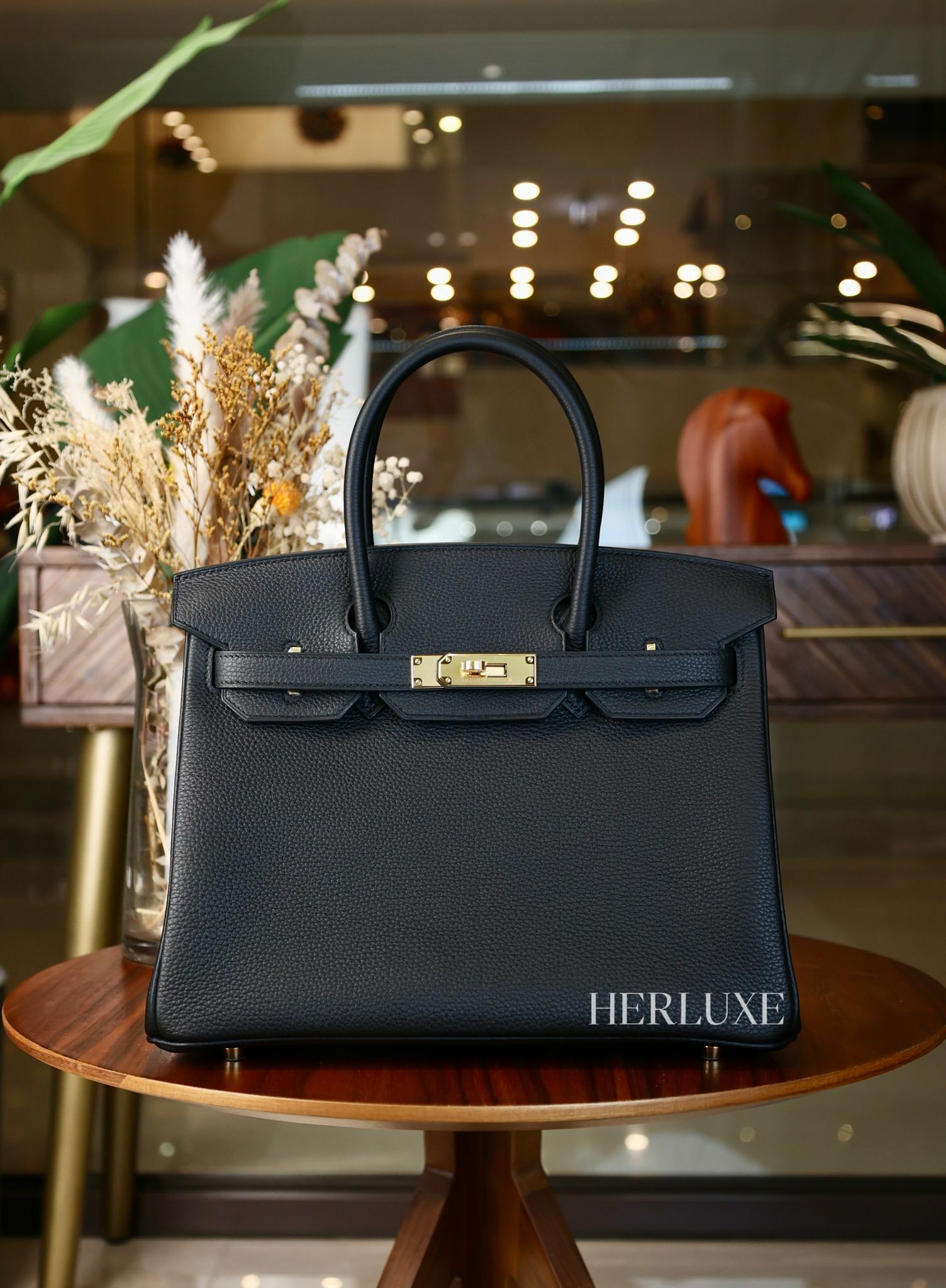 Birkin 30 89 noir cc togo W