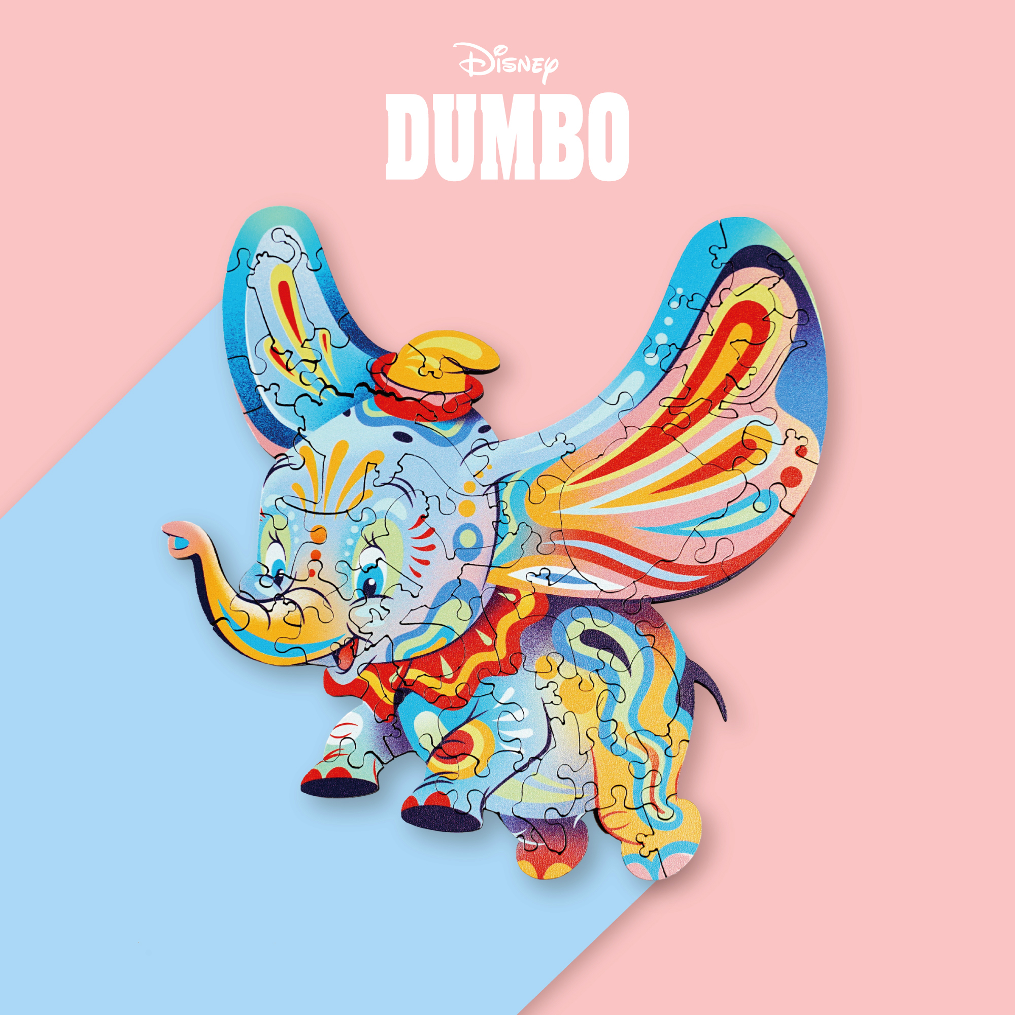 迪士尼圖騰木拼-小飛象 Disney Totem Wooden Puzzle - Dumbo